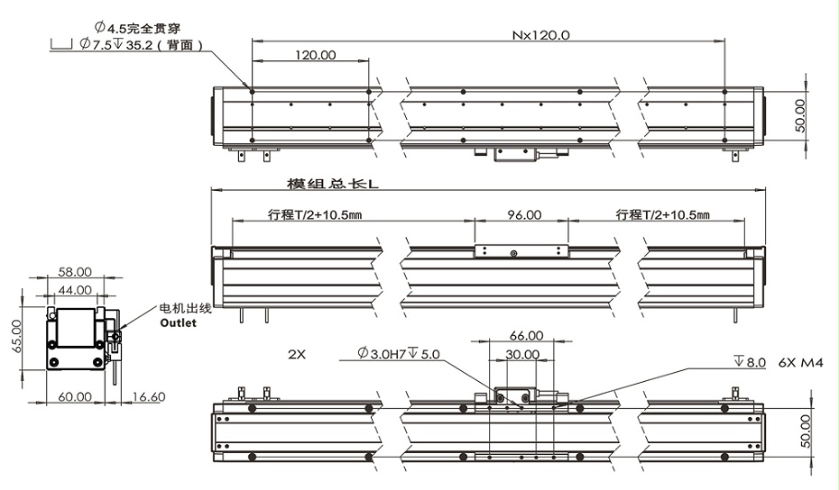 FXZ60直線電機模組